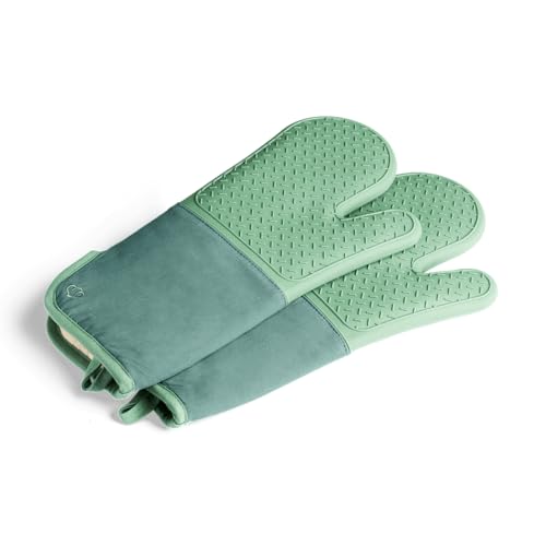 SPRINGLANE Ofenhandschuhe-Set 2-TLG. Mint, Silikon & Baumwolle, hitzebeständig