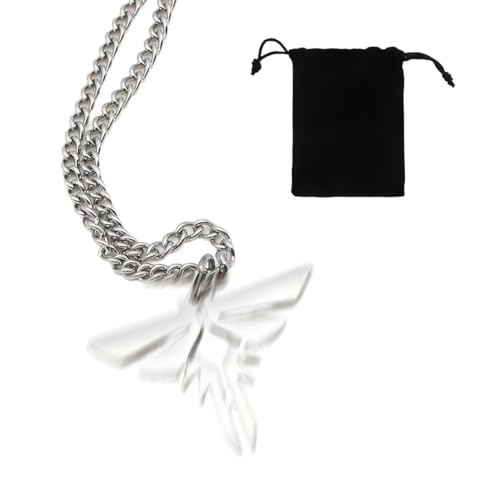 The Last Us Firefly Halskette, Merch Kette, Firefly Halskette, Anhänger Schmuck mit Samtbeutel, für Cosplay, Kostümaccessoires, für Junge Mädchen