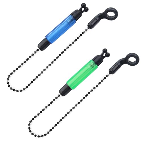 HBERCAI 2 Stück Swinger für Karpfenangeln mit Bissanzeiger Angeln,Swinger für Karpfenangeln,Angeln mit Bissanzeiger,Bissanzeiger Angeln,Swinger für Karpfenangeln,Angeln Gut sichtbar-Blau,Grün