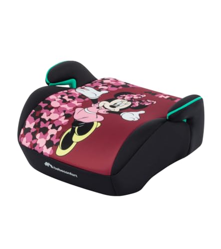 Bebeconfort Disney Gaia i-Safe, Reboarder Kindersitz, Minnie Maus Kindersitz, 6–12 Jahre, 128–150 cm, 22-36 kg, Leicht, Einfache Gurtinstallation, Vollständig gepolstert, Fun Minnie