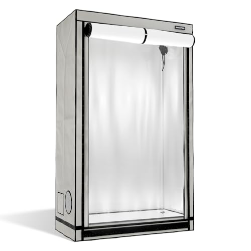 GrowPRO 4.0 XS-E Growbox 120x60x200cm | Growzelt in Zwei Farben: Beige oder Chive (Beige)
