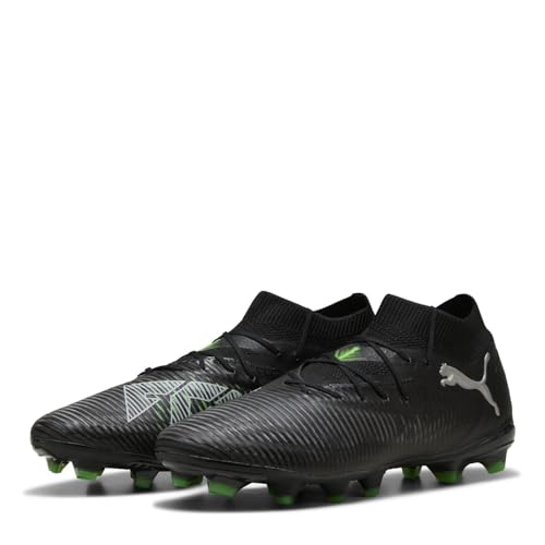 Puma Future 8 PRO FG/AG, Unisex Fussballschuh, Puma Black-Puma Silver-Fluo Green,
