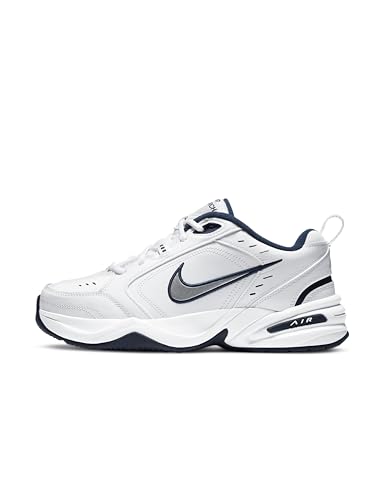 Nike Air Monarch IV Laufschuhe für Herren, Weiß - weiß (White/Metallic Silver 102) - Größe: 42 EU