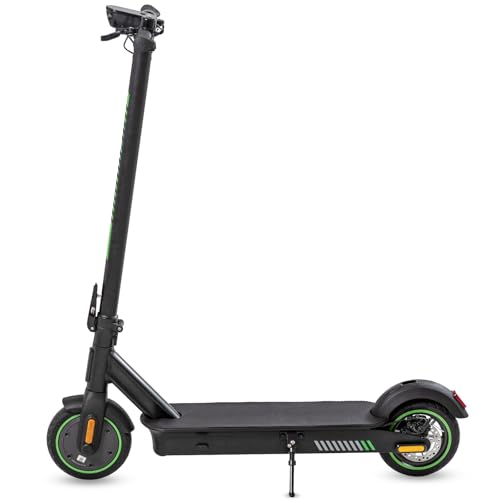 E Scooter Faltbar Elektroroller Erwachsene Bis 120kg,20 Km/H,250W Motor,Batterie 36V 7.5Ah,25Km Reichweite,IPX5,Aluminium,8,5-Zoll-Vollreifen,Unterhaltung/Reisen-schwarz grün E Roller