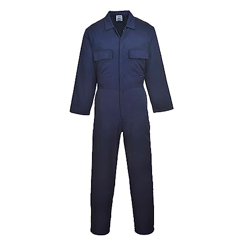 Portwest S999 Herren Euro-Arbeitskleidung Polycotton Overall Arbeitsanzug Navy, L