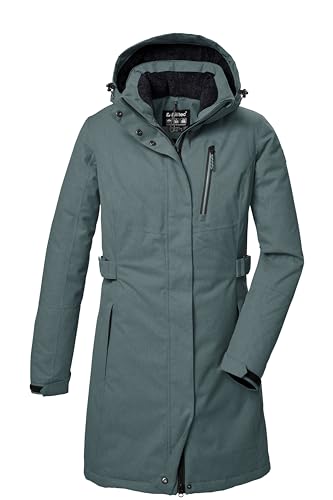 killtec Damen Funktionsparka/Parka mit abzippbarer Kapuze KOW 303 WMN PRK, blaugrau, 40, 41815-000