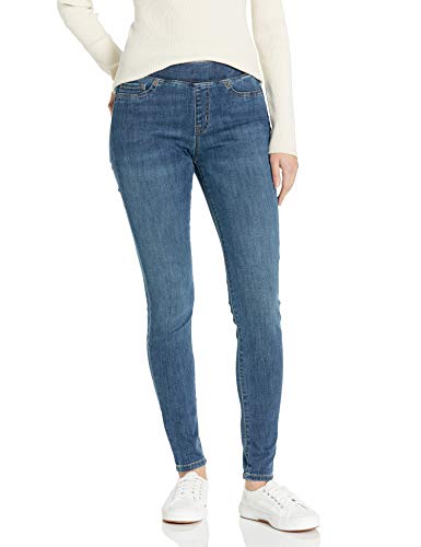 Amazon Essentials Damen Stretch-Schlupf-Jeggings mit mittlerer Leibhöhe - Auslaufmodell, Mittlere Waschung, 46