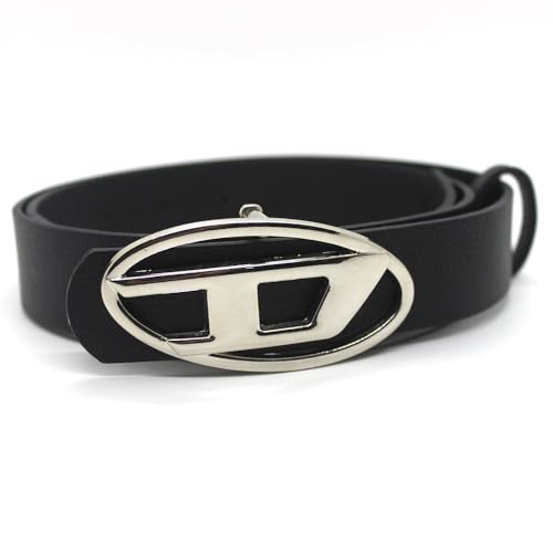 Zixrmor Vintage Y2K Gürtel – Stilvoller Gürtel im Y2K-Design, Echtes Leder-Gürteln, Perfekt für Y2K Clothes und Punk Accessoires (schwarz, 105cm)