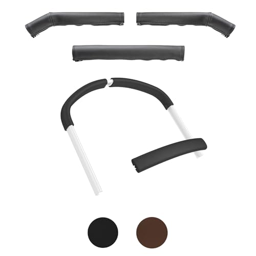 BABYDOME Pack Lenkerabdeckungen kompatibel mit Bugaboo Cameleon 3 (2013–2018) Cameleon 3 Plus (2018–2021). Handwerkliche Herstellung in Spanien aus Kunstleder. Beständigkeit gegen Sonne und Abnutzung