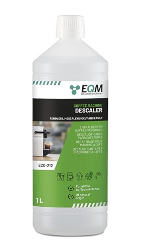 EQM - ECO- 212 - Entkalker für Kaffeemaschinen & Kaffeevollautomaten - 1L - Universal Kalklöser - 100% natürlicher Ursprung - Geeignet für alle Marken