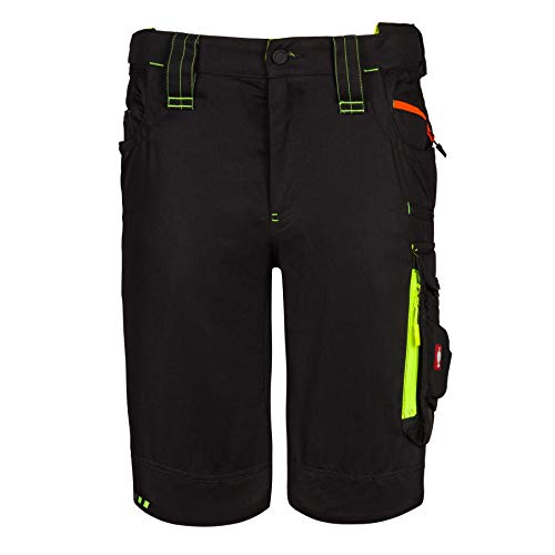Engelbert Strauss 65513 SHORTS e.s.motion 2020 - sportlich Arbeitshose, schwarz/gelb, 56