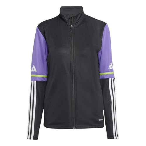 adidas Damen SQUADRA25 Training Jacket, Black/Purple Rush, M