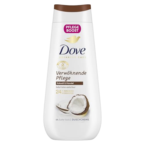 Dove Advanced Care Duschcreme Verwöhnende Pflege mit 24h Renewing MicroMoisture regeneriert trockene Haut 225 ml