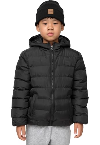 Urban Classics Herren Boys Basic Bubble Jacket Black/Black/Black, 146/152