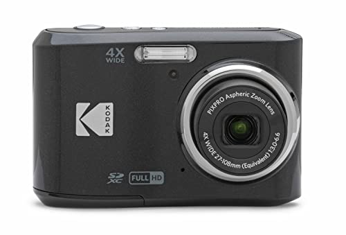 KODAK Pixpro FZ45-16.44 Megapixel Digitale Kompaktkamera, 4X optischer Zoom, 2.7 Zoll LCD, 720p HD-Video, AA-Batterie - Schwarz
