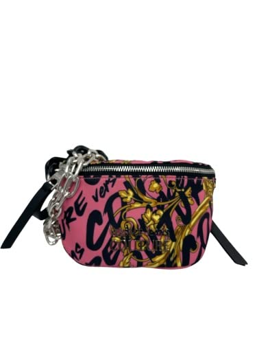 VERSACE JEANS COUTURE Umhängetasche, Crossbodytasche, Schwarz-Pink