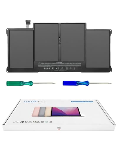 ASMARK MacBook Air A1466 Akku für 13-Zoll A1369(2010,2011) A1466(2017,2015,2014,2013,2012) Batterie A1377/A1405/A1496 Laptop Battery