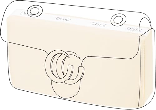 DGAZ Handtasche Einlage, Satin Tasche Shaper Einsatz für Gucci Marmont Taschen, Bag in Bag Insert für Damen Handtasche (Nata, Marmont 31)