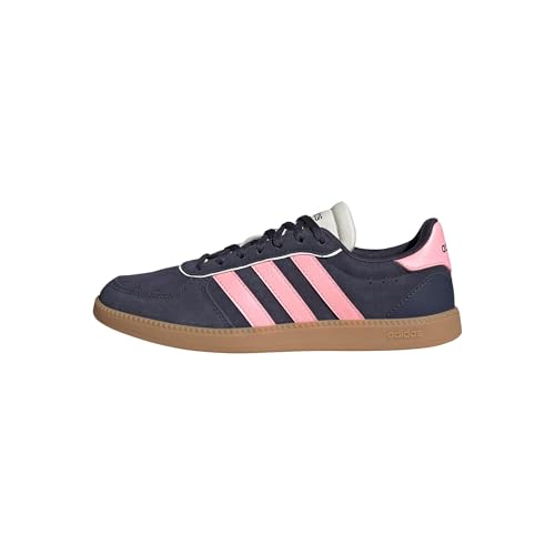 adidas Damen BREAKNET Sleek Shoes, Shadow Navy/pink Spark/Off White, 41 1/3 EU