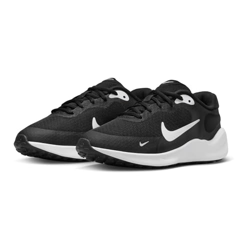 Nike Revolution 7 Schuh für ältere Kinder, Black/White-White, FB7689-003, 35.5 EU (3.5Y US)