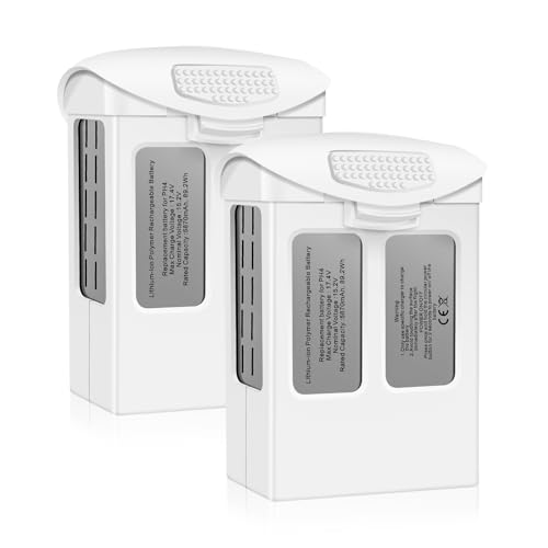 Fantasyo Phantom 4 Akku 2 Stück, 5870mAh Intelligent Flight Ersatz akku für DJI Phantom 4,DJI Phantom 4 Pro, Phantom 4 Pro V2.0,Phantom 4 Advanced Drone Serie
