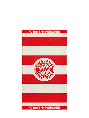 FC Bayern München I Handtuch I Duschtuch I Badetuch I Rot-Weiß I 100 x 50 cm