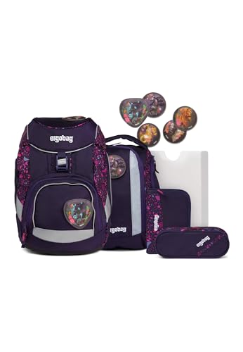 ergobag Pack Set ergonomischer Schulrucksack, Vorgänger-Kollektion, flexibel 6-teilig 1. Klasse Grundschule