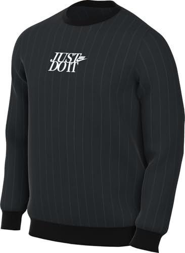 NIKE HJ2157-010 Club Sweatshirt Homme Black/White Taille L