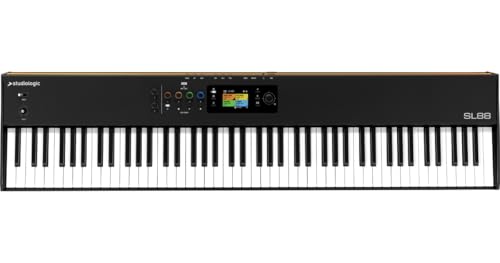 Studiologic SL88 MK2 – 88-Tasten Masterkeyboard mit gewichteter Hammermechanik, MIDI 2.0, Audio Interface, DAW Steuerung, SL Link & Numa Player – Ideal für Studio, Bühne & Komposition