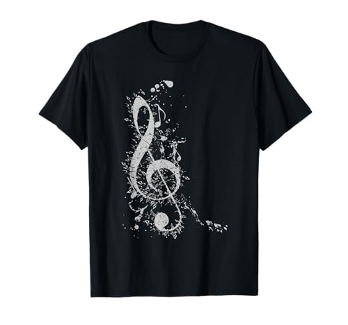 Notenschlüssel T-Shirt - Violinschlüssel Musik Musiker T-Shirt