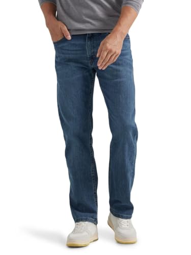 Wrangler Authentics Herren Regular Flex Jeans, Blue Ocean, 36W / 32L