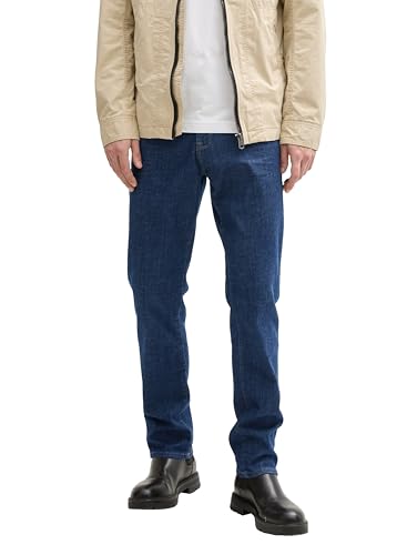 TOM TAILOR TTTroy Slim Jeans, Black Stone wash Denim, 36/34