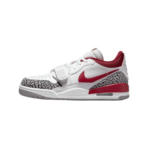 Air Jordan Legacy 312 Low Damen Schuhe (FQ7827-106, White/Cement Grey/Black/Gym Red), Weiß/Zementgrau/Schwarz/Turnrot, 40 EU