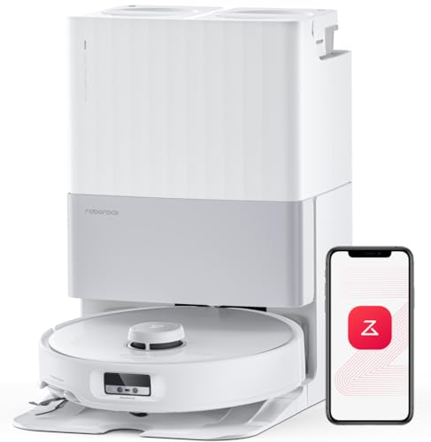 roborock Qrevo Edge Saugroboter mit Wischfunktion, Dual Anti-Tangle-System, AdaptiLift Chassis, 18.500Pa, FlexiArm Design Kantenreinigung, Hebarem Wischmopp, 75℃ Heißwasser-Moppwäsche, „Hello Rocky“