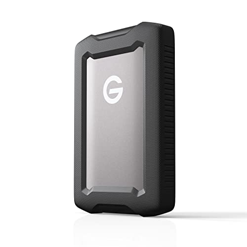 SanDisk PROFESSIONAL G-Drive ArmorATD 5 TB (Mobile Festplatte, All-Terrain Festplatte, USB-C-fähig, bis 130 MB/s, für Mac und Windows, Wasser- und staubfest)