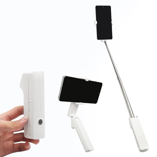 Mini Selfie Stick, Kompakter Erweiterbares Handy Stick-Ausziehbar auf Eine Gesamtlänge von 70cm, Mini Tragbarer Selfiestick für 4.7-7