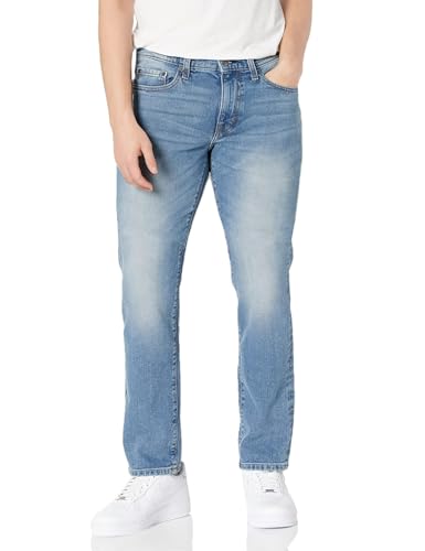 Amazon Essentials Herren Slim-Fit-Jeans - Auslauffarben, Helle Waschung, 32W / 30L