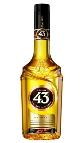 Licor 43 Original (1x0,7l) 31% vol., Aromen von Vanille, mediterranen Zitrusfrüchten und aromatischen Gewürzen, trinke ihn pur, auf Eis, mit Milch, mit Espresso oder als fruchtigen Longdrink