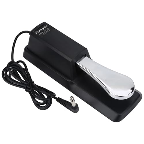 Dilwe Keyboard Sustain Pedal, Universal, Digital Klavier Fußpedal mit Rutschfester Unterseite, für wie Tyros usw. und Keyboards
