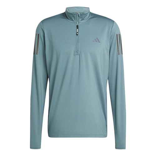 adidas Herren Own The Run Half-Zip Jacket, preloved Teal, XL
