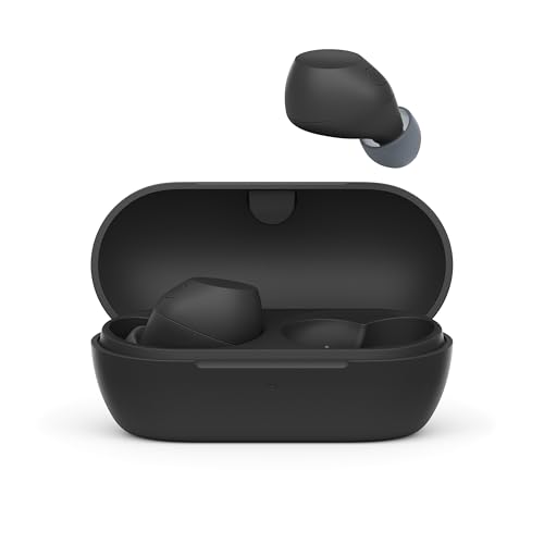 Sony WF-C710NSA Truly Wireless Noise Cancelling Earbuds, leichte Kopfhörer, Touch-Bedienung, Multipoint-Verbindung, IPX4, bis zu 40 HR-Akku, Quick Charge, iOS & Android - Schwarz