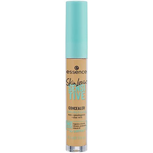 essence Skin Lovin' SENSITIVE CONCEALER, Abdeckstift, Nr. 25 Medium Olive, nude, beruhigend, Expressergebnis, Haut, natürlich, vegan, ölfrei, entspricht unserem CLEAN BEAUTY Standard (3,5ml)