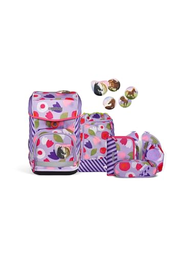 ergobag cubo Light Set ergonomischer Schulranzen, Vorgänger-Kollektion, extra leicht, Set 6-teilig, 780 g