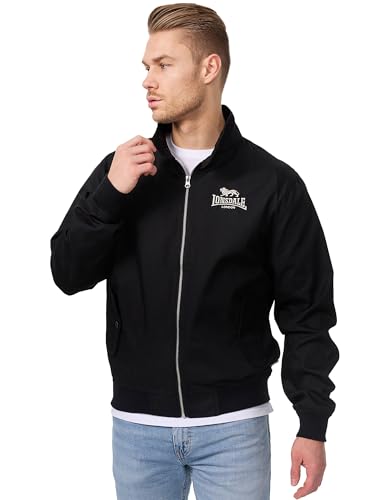 Lonsdale Herren Jacke Jacke Slim Fit Harrington, Black, XXL