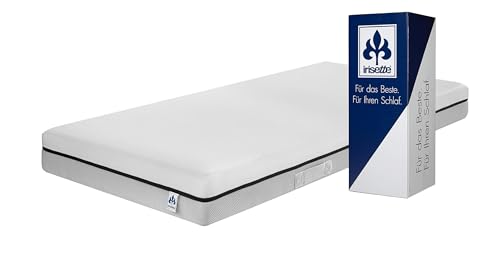 Irisette Smart 2 in 1 Duo 7-Zonen Kaltschaummatratze, Stiftung Warentest Testurteil 1,9 (Ausgabe 02/2024) Duo Härtegrad H3 und H4, 90 x 200 cm, Öko-Tex zertifiziert