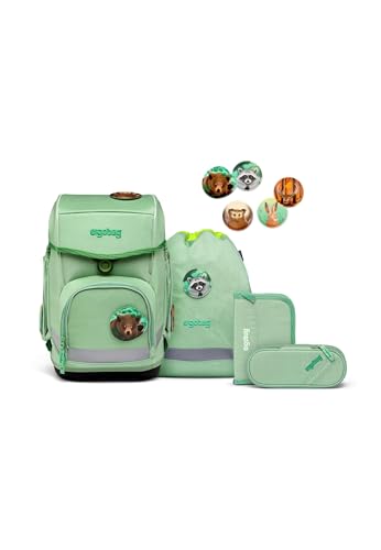 ergobag cubo Set ergonomischer Schulranzen, Vorgänger-Kollektion, klassisch 5-teilig 1. Klasse Grundschule