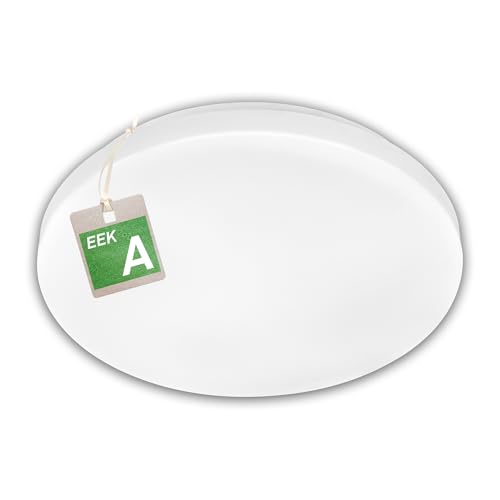 BRILONER - LED Deckenleuchte Effizienzklasse A, neutralweiße Lichtfarbe, 8W, 1700lm, 50.000h Licht, LED Lampe, Deckenlampe, Wohnzimmerlampe, Küchenlampe, Deckenbeleuchtung, Flurlampe, 29 cm, Weiß
