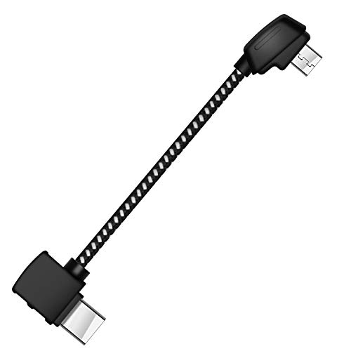 LYONGTECH Micro AB auf USB C 9.3CM Kabel für Mavic Mini, Mini SE,Mavic 2 Pro/Zoom,Mavic Air,Mavic Pro Fernbedienung, OTG Handy Controller Drohne Zubehör (USB-C Anschluss)