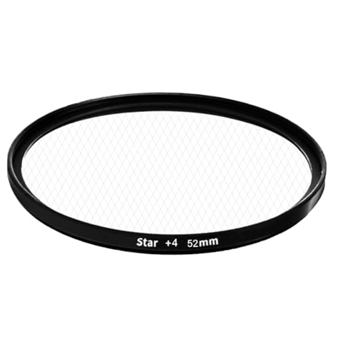 Sternfilter für Fotoobjektiv | 52 mm Fotoobjektiv mit Sterneffekt, Zubehör aus tragbarem Glas für Nachtaufnahmen, Fotografen, Videofilmer und Studenten