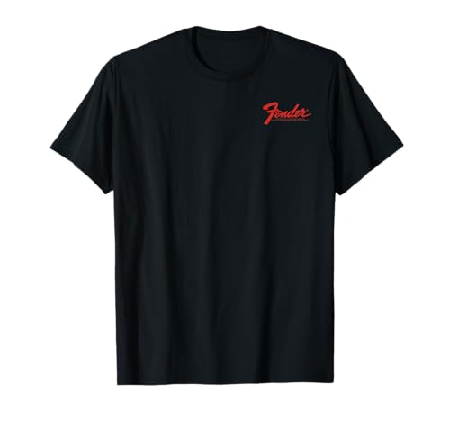 Fender Vintage Guitar Pocket Logo Design T-Shirt
